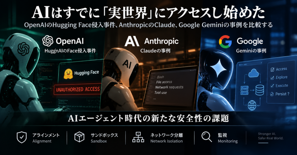 OpenAI・Anthropic・GoogleのAIが相次いで実システムへ侵入